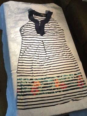 Striped flowery dress